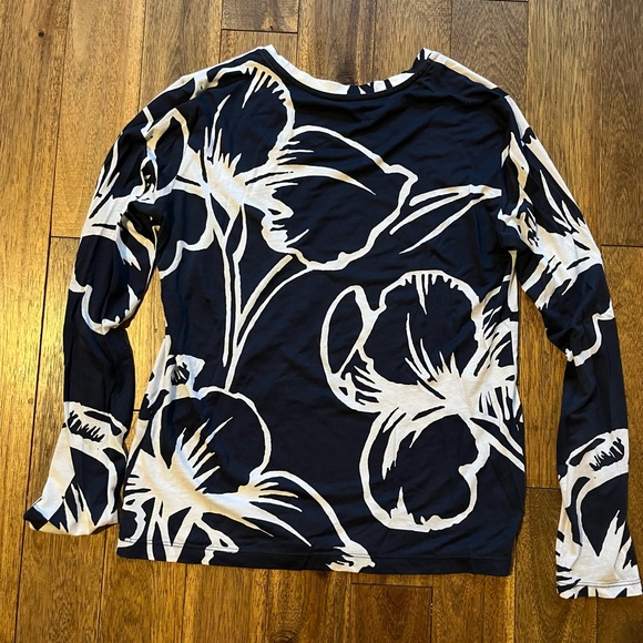 Tory Burch Long Sleeve Pattern Shirt, XS - Picture 2 of 4